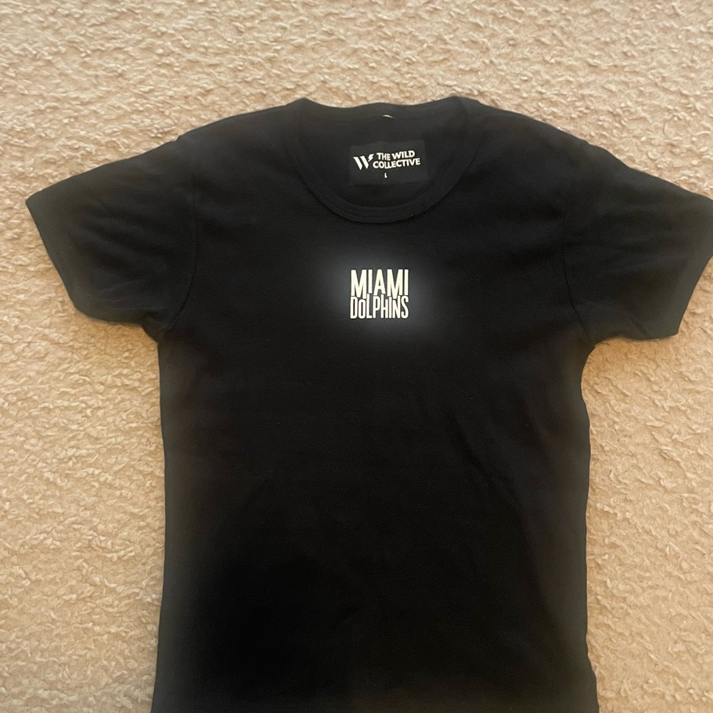 Kids Black Miami Dolphins Tee
